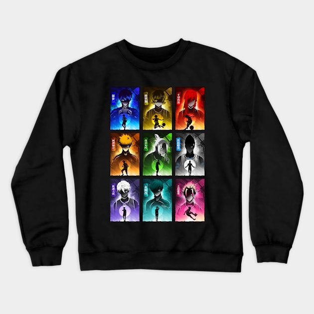 Blue Lock Crewneck Sweatshirt by Arestration